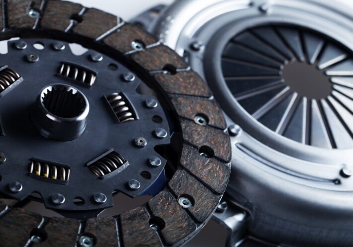 Closeup of Car Engine Clutch